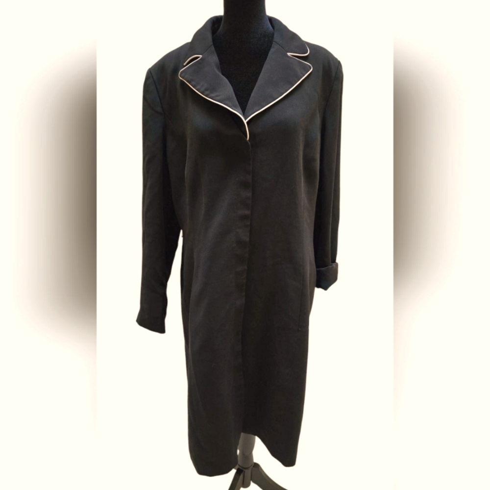 Randolph Duke The Look Coat Dress Large Interchangeable Collar